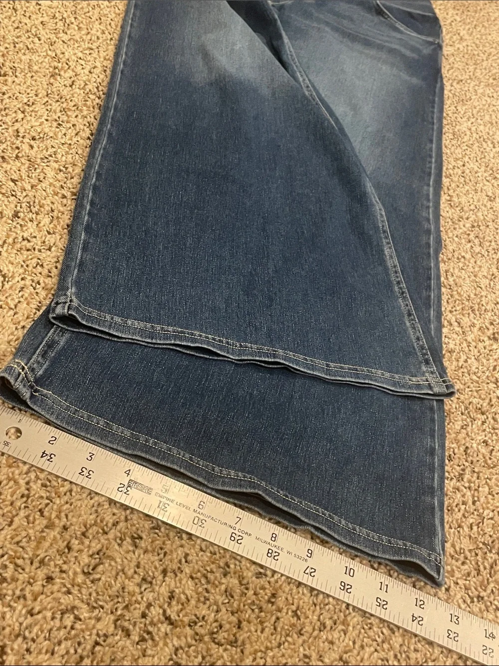 Wide Leg Women’s Jeans in Dark Blue J20 - Picture 7 of 10